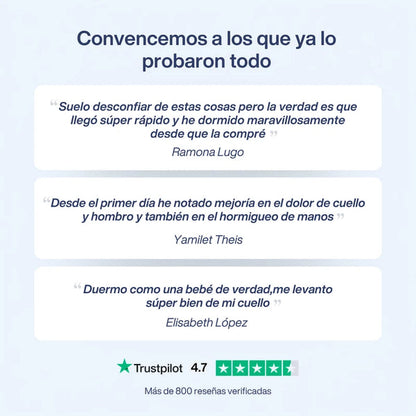 Tres opiniones de compradores sobre la almohada